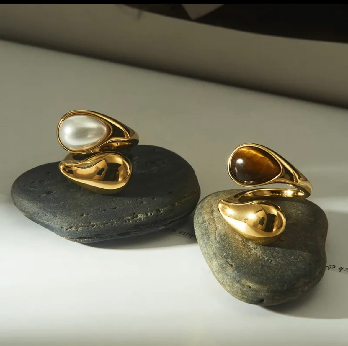Goccia di Perla Ring