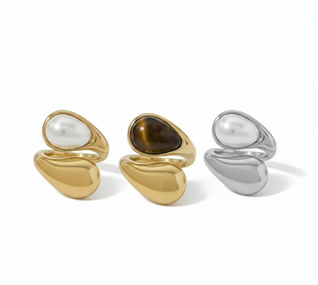 Goccia di Perla Ring