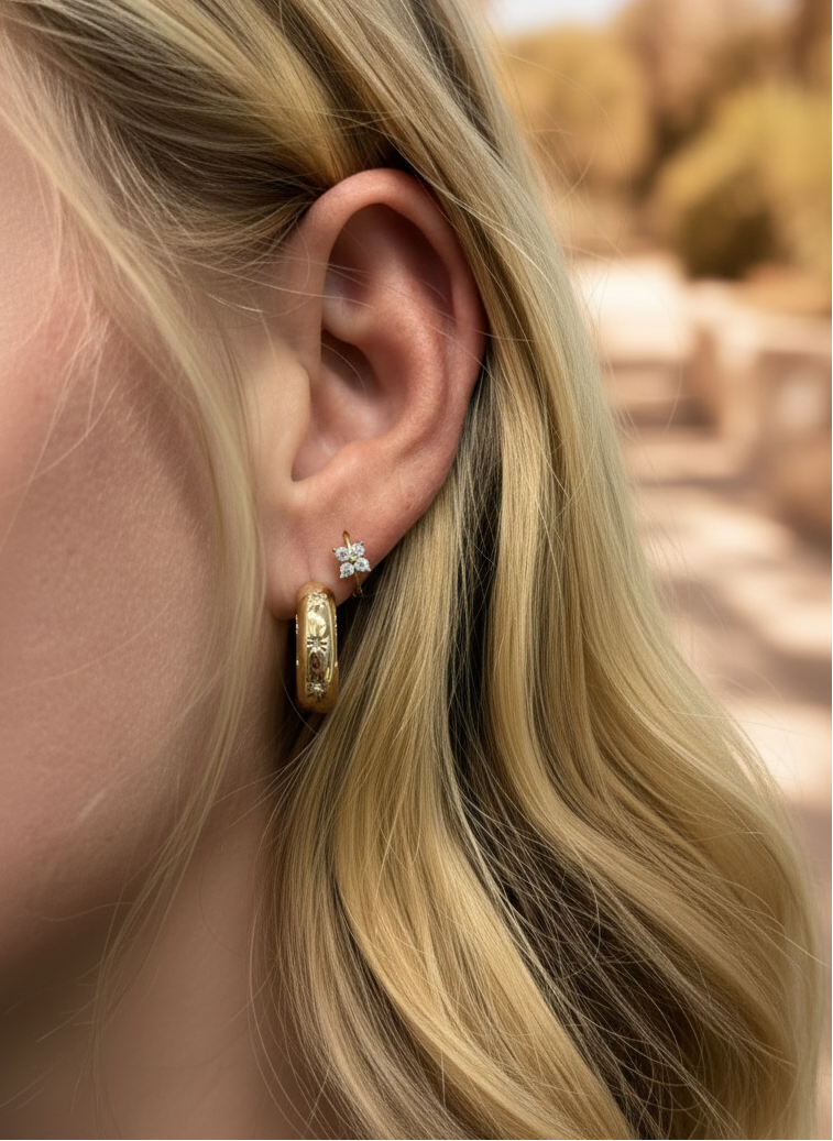 Bellacovi Gold Ohrringe natürlich Outdoor