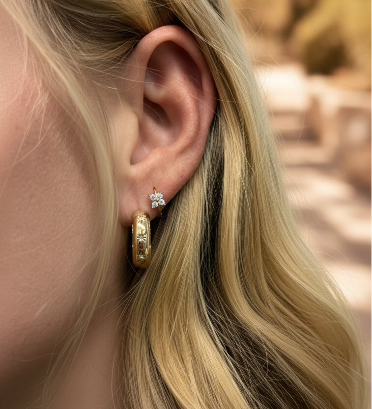 Bellacovi Gold Ohrringe natürlich Outdoor