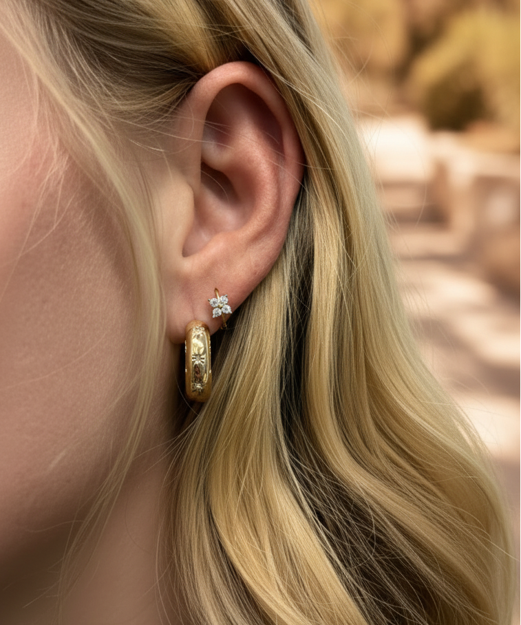 Bellacovi Gold Ohrringe natürlich Outdoor