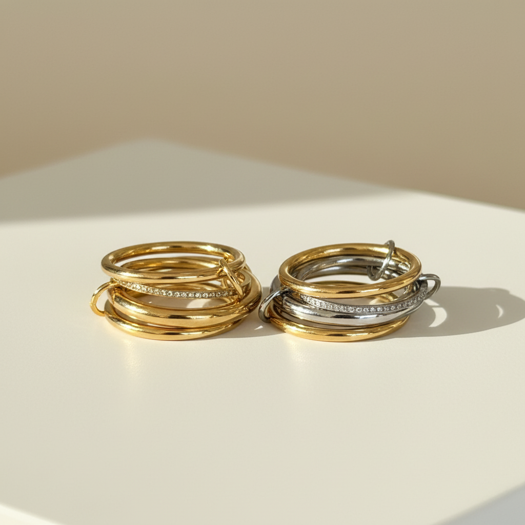 Ring-Sets mit neuem Hintergrund