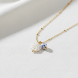 Santorini Halskette Produktfoto mit runder Perle